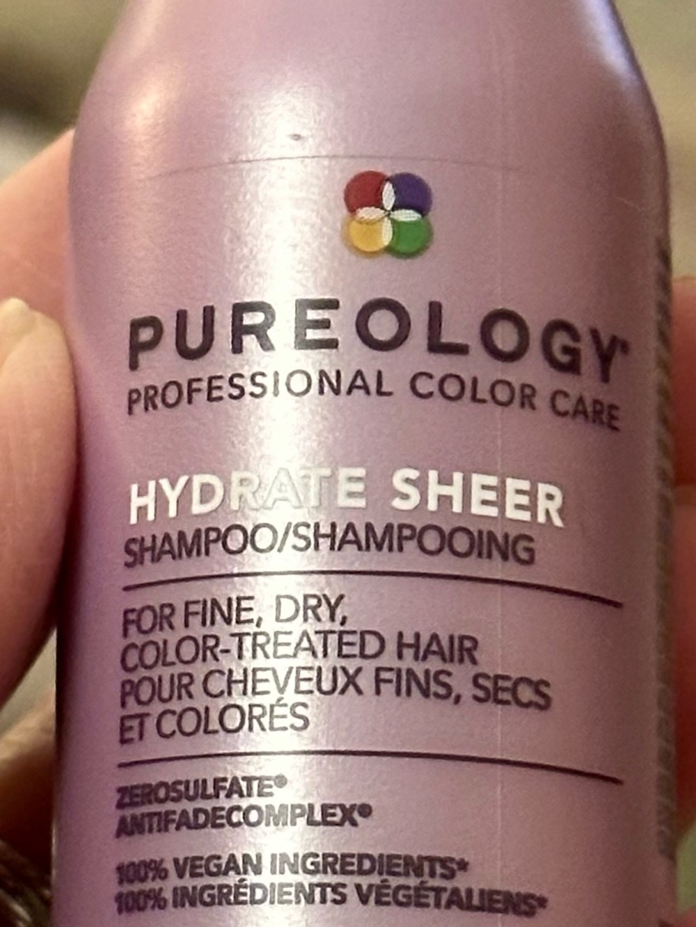 New Pureology Hydrate Sheer Shampoo - 1.7 oz. travel size